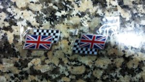 Rover MG  - Símbolos Bandeira Inglesa + Bandeira Racing