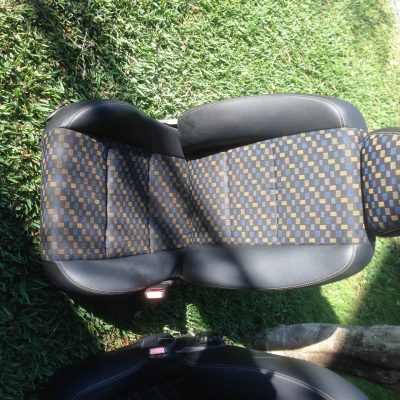 MG ZR - Bancos Pele & Tecido padrão amarelo