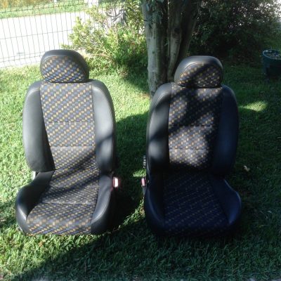 MG ZR - Bancos Pele & Tecido padrão amarelo