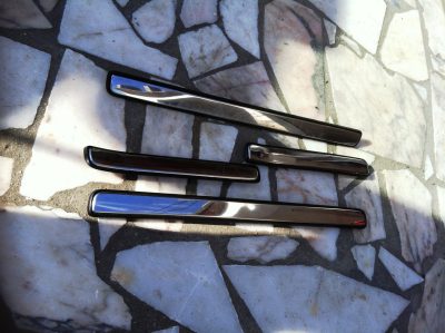 Frisos Cromados Portas MG Rover 75/ MG ZT - Friso Frisos Soleira Embaladeira Guarda Lamas