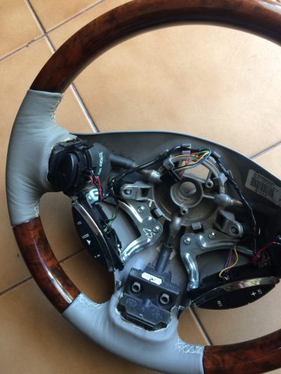 IMG_1363 Rover 75 - Volante Madeira Bege & Cinza