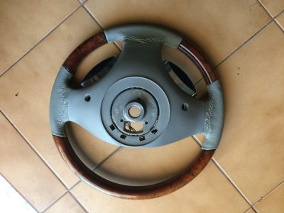 IMG_1365 Rover 75 - Volante Madeira Bege & Cinza