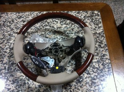 IMG_6294 Rover 75 - Volante Madeira Bege & Cinza