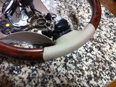 IMG_6296 Rover 75 - Volante Madeira Bege & Cinza