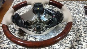 IMG_6297 Rover 75 - Volante Madeira Bege & Cinza