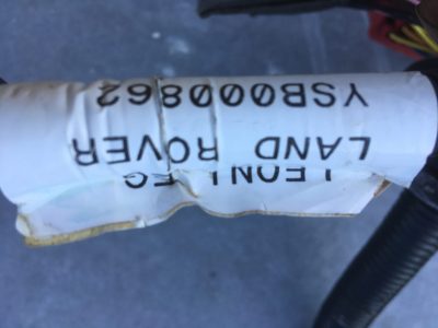 Defender 90/110/130 - Cablagem Motor TD5