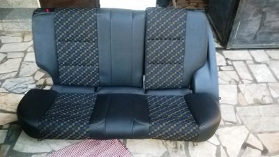 MG ZR - Bancos Pele & Tecido padrão amarelo