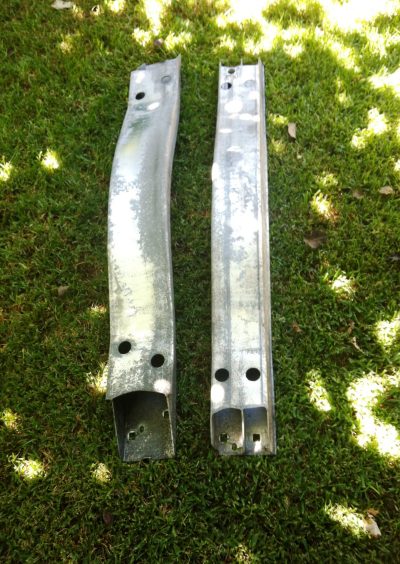 reforço aluminio parachoques Rover 75 / MG ZT - Reforço Alumínio Frente & Trás Traseiro