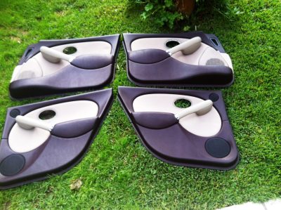 Rover 75 - Forras / Quartelas Bordô & Tecido Bege