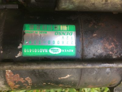 Rover 25/ 45/Streetwise MG ZR/ ZS - Motor Arranque Gasolina