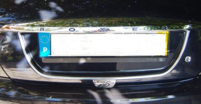 Friso Iluminação Mala carro Mk2 Rover 75 - Friso Iluminação Matrícula Carro Mk2