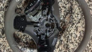 IMG_9551 Rover 75 - Volante Pele Cinza Novo