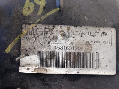 MG F TF - Depósito Combustível Gasolina