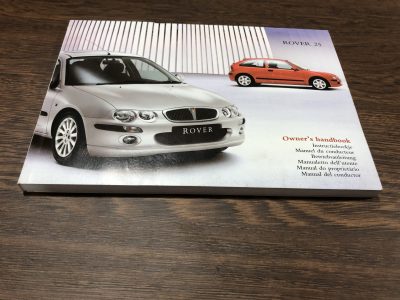 IMG_0992 Rover 25 - Livro Manual Instruções