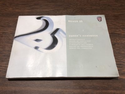 IMG_0997 Rover 25 - Livro Manual Instruções