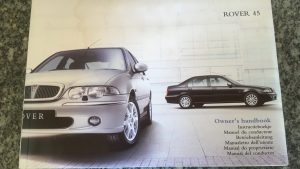 Rover 45 - Livro Manual Instruções