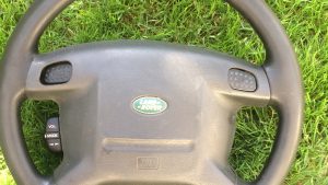 Discovery 2 II - Volante Pele Cinza & Preto