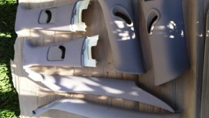 Rover 75 - Coluna Colunas Pilar Pilares Forro Bege