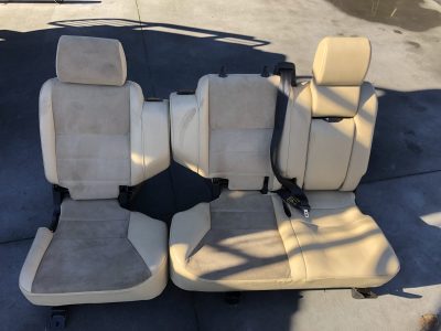 Discovery 2 II – Bancos Pele Bege & Camurça Manuais p/ 7 Lugares