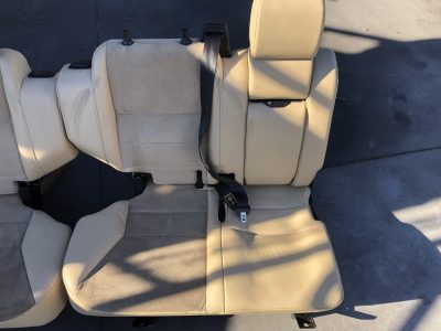 Discovery 2 II – Bancos Pele Bege & Camurça Manuais p/ 7 Lugares