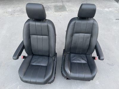 Freelander 2 II - Bancos Pele Pretos Elétricos Apoio Braço 5L & 7L