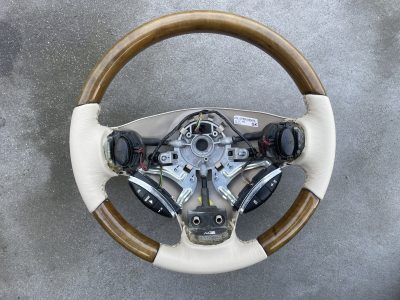 Rover 75 – Volante Madeira & Pele Bege Novo Mk2