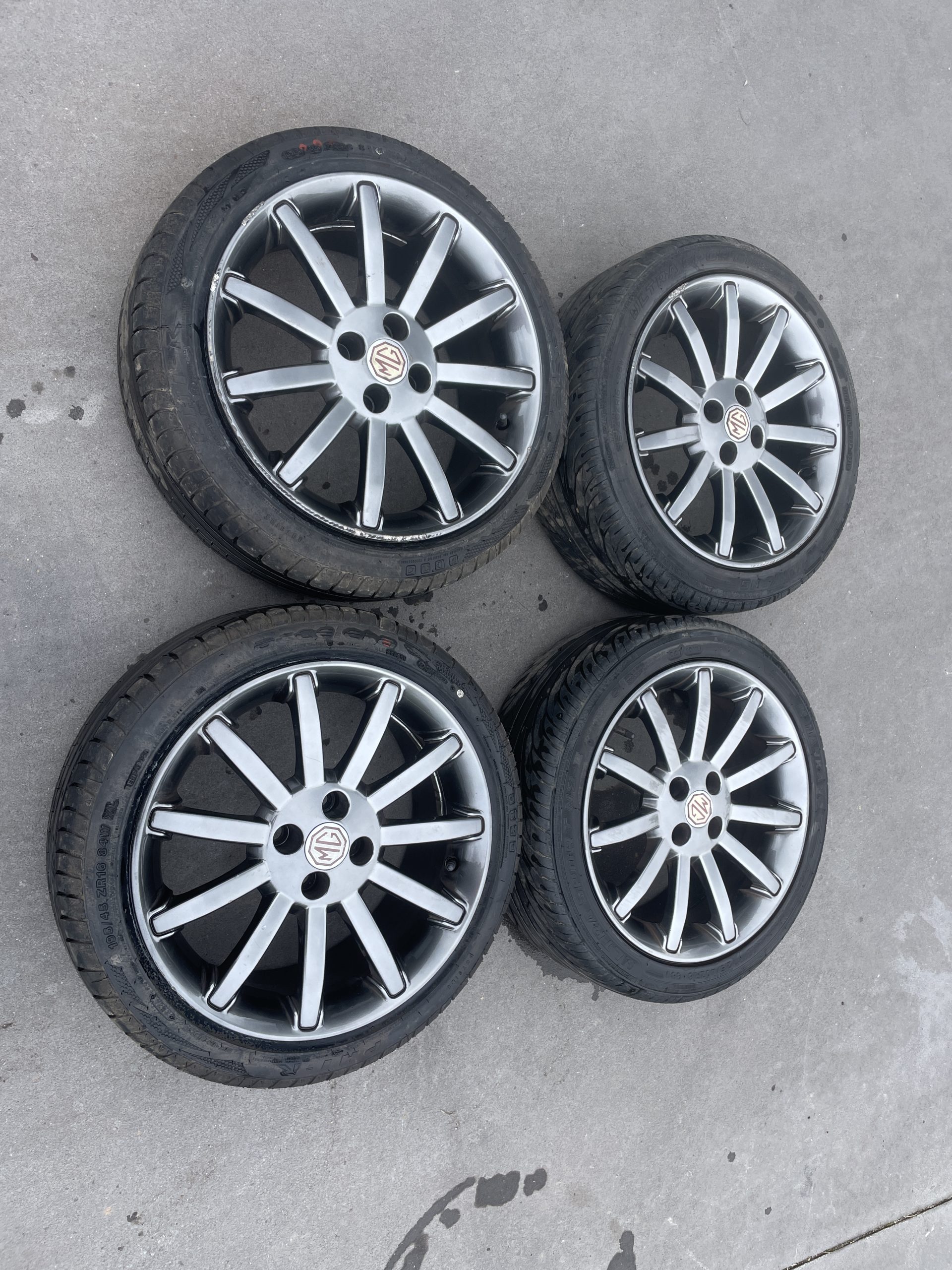 MG F TF – 4 Jantes 16” Spoke 11 Cinza Rato